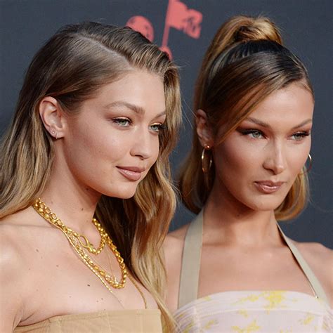 gigi hadid nue|Gigi and Bella Hadid pose completely nude for Versace